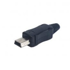 Штекер mini-USB 5pin з корпусом з кабельним вводом