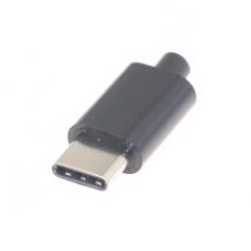 Роз'єм USB Type-C збірний (4-pin,5A) чорний