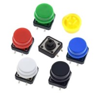Комплект кнопок SMD 12x7мм с колпачком (5 цветов)