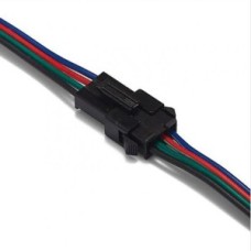 Коннектори JST 4pin тато-мама для підключення до світлодіодних стрічок