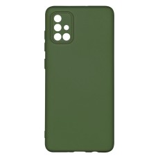 Чохол Samsung A715 Galaxy A71, Original Soft Case, Dark Green, Зелений