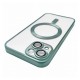 Чохол Apple iPhone 14, Metallic Full Camera Matte, MagSafe, Зелений