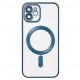 Чехол Apple iPhone 12, Metallic Full Camera Matte, MagSafe, Синий