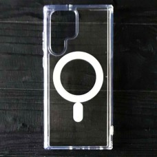 Чохол Samsung S918 Galaxy S23 Ultra, Silicone Classic Case, MagSafe, Прозорий