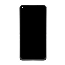 Дисплей Realme 8 (5G), Realme Narzo 30 (5G), (High quality), з сенсором, з рамкою, IPS, Чорний