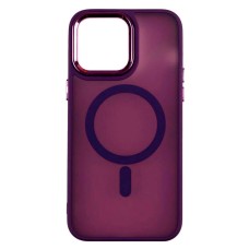 Чохол Apple iPhone 15, Color Chrome Case, Dark Purple, MagSafe, Фіолетовий