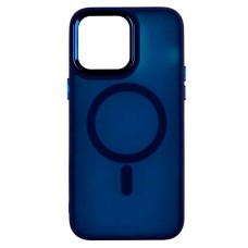 Чохол Apple iPhone 15 Pro, Color Chrome Case, Dark Blue, MagSafe, Синій