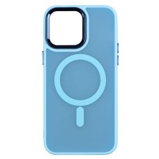 Чохол Apple iPhone 15, Color Chrome Case, MagSafe, Синій