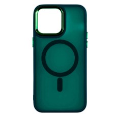 Чохол Apple iPhone 15, Color Chrome Case, MagSafe, Зелений