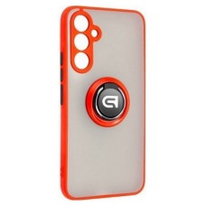 Чохол Samsung Galaxy S24, Goospery Ring Case, Чорно-Червоний, Червоний