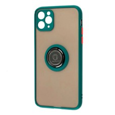 Чохол Apple iPhone 13 Pro Max, Goospery Ring Case, Оливковий