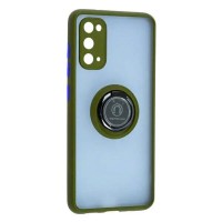 Чохол Oppo Reno 6 Pro 5G, Goospery Ring Case, Оливковий