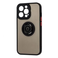 Чехол Realme 10 Pro, Goospery Ring Case, Черный С Красным, Черный