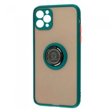 Чохол Apple iPhone 14 Plus, Goospery Ring Case, Оливковий