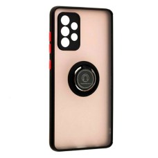 Чохол Xiaomi Poco X5 5G, Redmi Note 12 5G, Goospery Ring Case, Black Red, Чорний