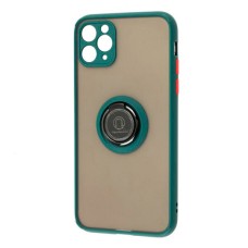 Чохол Apple iPhone 11, Goospery Ring Case, Оливковий