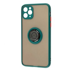 Чохол Apple iPhone 11 Pro, Goospery Ring Case, Оливковий