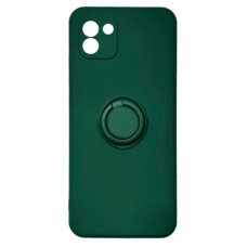 Чохол Samsung A035 Galaxy A03, Ring Color, Dark Green, Зелений