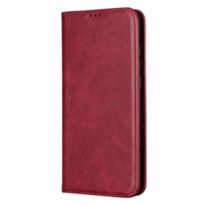 Чохол-книжка Oppo A76, Leather Case Fold, Темно червоний, Червоний