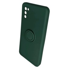 Чохол Samsung A037 Galaxy A03s, Ring Color, Dark Green, Зелений