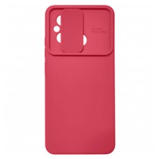 Чохол Xiaomi Redmi 12C, Soft TPU Armor CamShield, Wine Red, Червоний