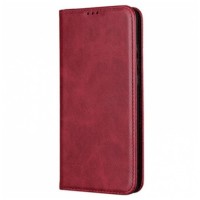 Чехол-книжка Xiaomi Redmi 12C, Leather Case Fold, Dark Red, Красный