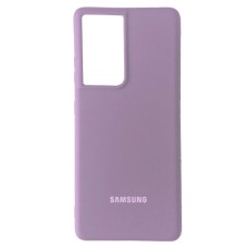 Чохол Samsung G998 Galaxy S21 Ultra, Original Soft Case, Ліловий