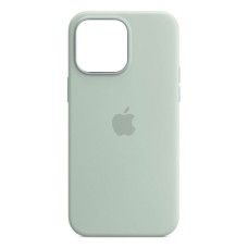 Чохол Apple iPhone 14 Pro, Silicone Classic Case, Succulent, MagSafe, Зелений