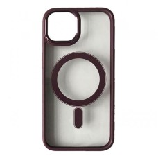 Чохол Apple iPhone 13, Cristal Case Guard, Marsala, MagSafe, Бордовий