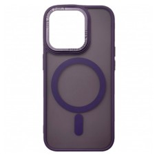 Чохол Apple iPhone 15, Space Color Matte, Dark Purple, MagSafe, Фіолетовий