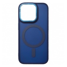 Чохол Apple iPhone 15, Space Color Matte, Dark Blue, MagSafe, Синій