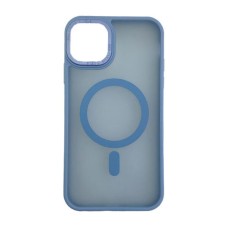 Чохол Apple iPhone 11, Stiff Cover Colorful Matte, Ocean Blue, MagSafe, Синій