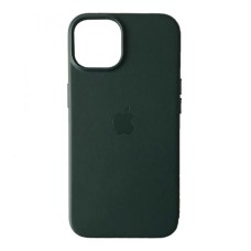 Чохол Apple iPhone 14, Leather Case Color, Forest Green, MagSafe, Зелений