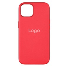 Чохол Apple iPhone 14, Leather Case Color, Crimson, MagSafe, Червоний