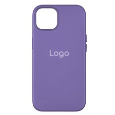 Чохол Apple iPhone 15, Leather Case Color, Wisteria, MagSafe, Бузковий