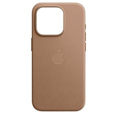 Чохол Apple iPhone 15, Leather Case Color, Taupe, MagSafe, Коричневий