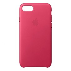 Чохол Apple iPhone 7, iPhone 8, iPhone SE 2020, Leather Case Color, Pink Fuchsia, Рожевий