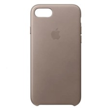 Чохол Apple iPhone 7, iPhone 8, iPhone SE 2020, Leather Case Color, Taupe, Сірий