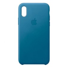 Чохол Apple iPhone XS Max, Leather Case Color, Cape Cod Blue, Блакитний