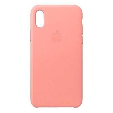 Чохол Apple iPhone XS Max, Leather Case Color, Soft Pink, Рожевий