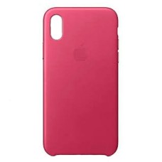 Чохол Apple iPhone XS Max, Leather Case Color, Pink Fuchsia, Рожевий