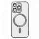Чохол Apple iPhone 14 Pro, Metallic Full Camera Matte, MagSafe, Срібний