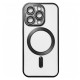 Чехол Apple iPhone 12 Pro, Metallic Full Camera Matte, MagSafe, Черный