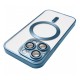 Чохол Apple iPhone 12 Pro, Metallic Full Camera Matte, MagSafe, Синій