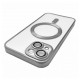 Чохол Apple iPhone 14, Metallic Full Camera Matte, MagSafe, Срібний