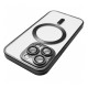 Чехол Apple iPhone 15 Pro, Metallic Full Camera Matte, MagSafe, Черный