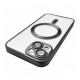 Чехол Apple iPhone 14, Metallic Full Camera Matte, MagSafe, Черный