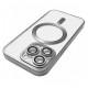 Чохол Apple iPhone 12 Pro, Metallic Full Camera Matte, MagSafe, Срібний