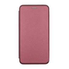 Чохол-книжка ZTE Blade A51, Premium Leather, Бордовий