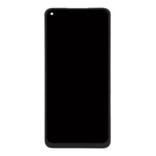 Дисплей Realme 7, (High quality), з сенсором, з рамкою, IPS, Чорний